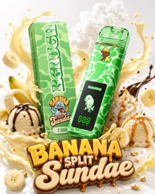 beluga bros banana split sundae 2g disposable